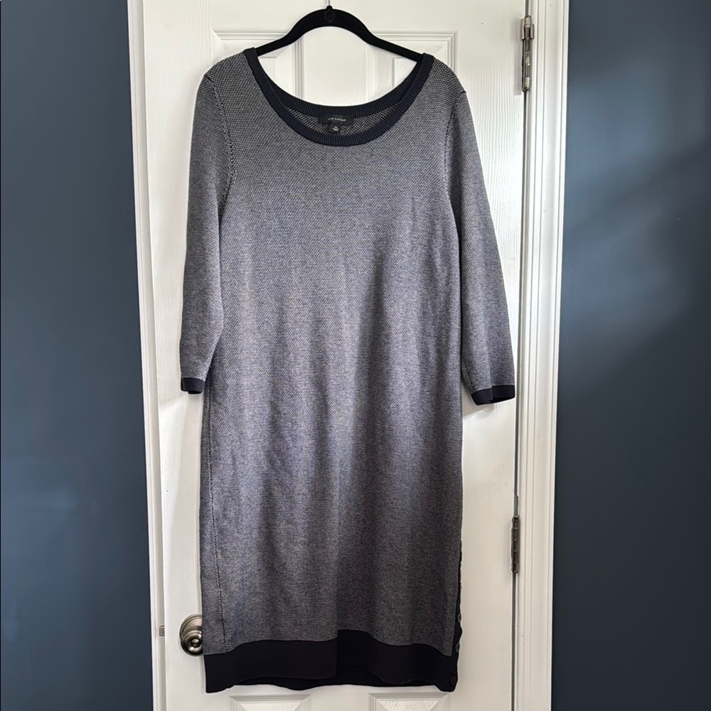 Elegant Navy Knit Dress